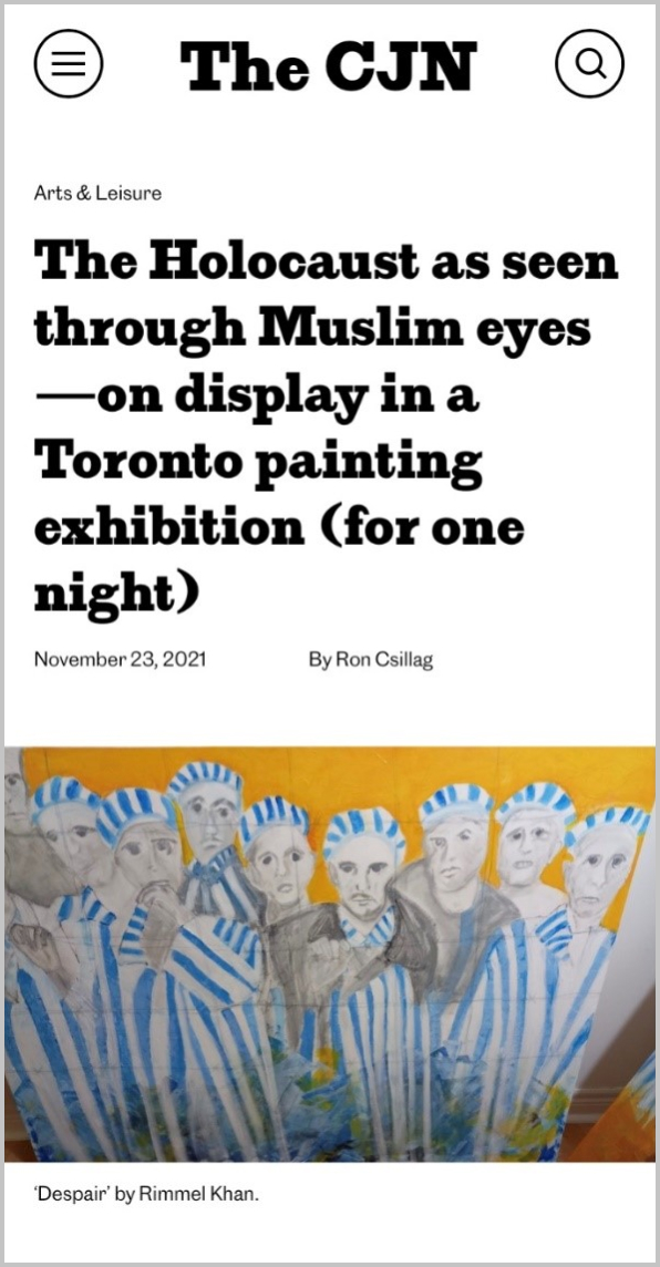 The CJN: CMAA Holocaust Exhibit